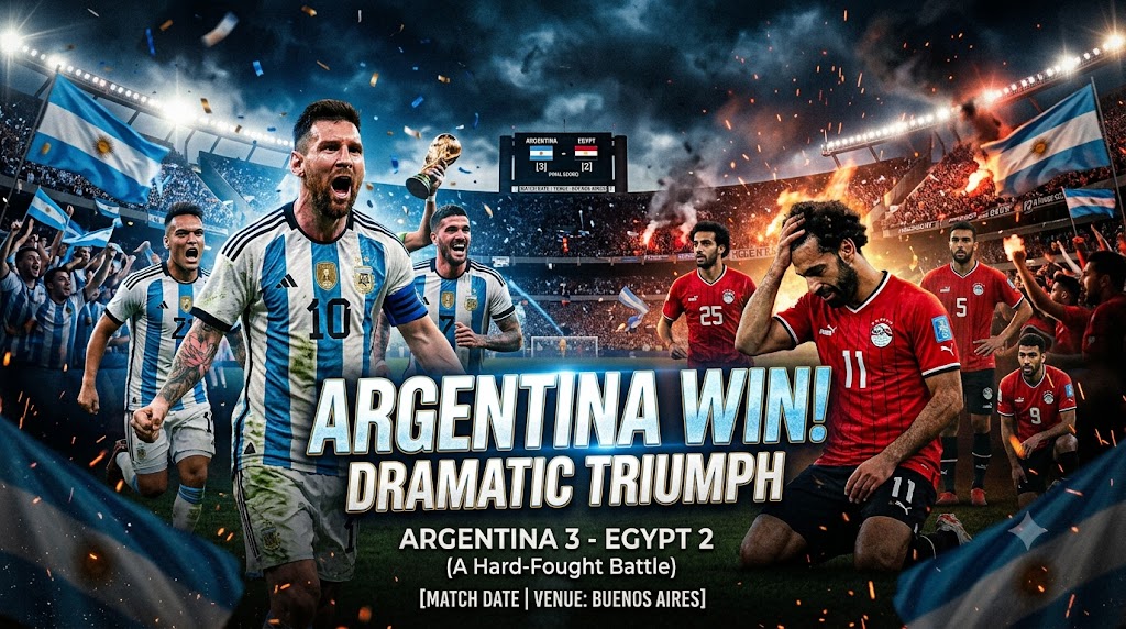 HASIL PERTANDINGAN ARGENTINA VS MESIR