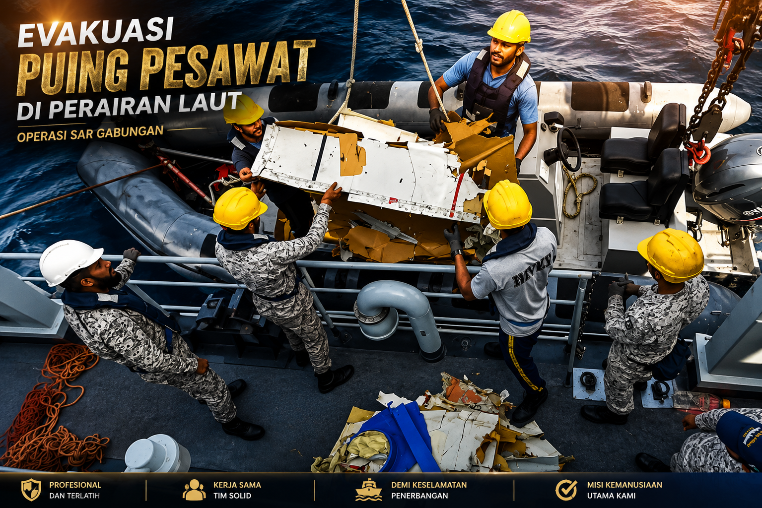 Pakistan Temukan Puing Pesawat Kargo Boeing Jatuh di Laut Arab, Lima Awak Dilaporkan Hilang