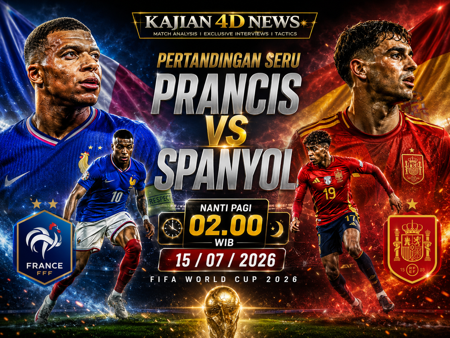 Duel Raksasa Eropa: Analisis Mendalam Semifinal Prancis vs Spanyol