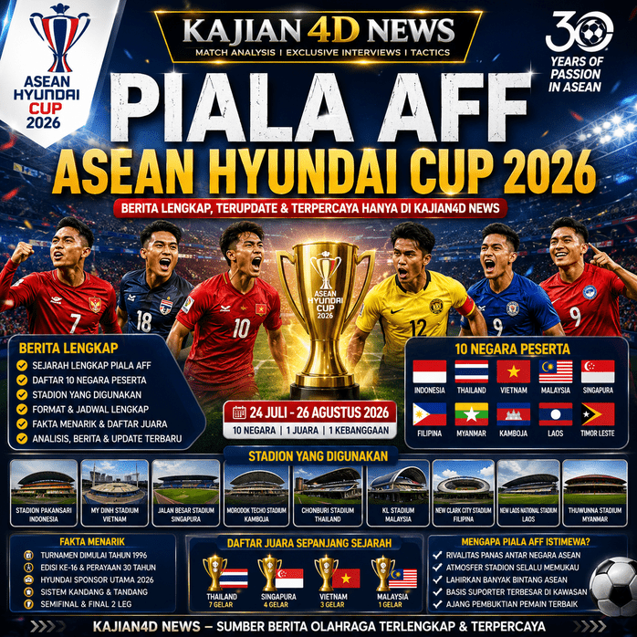 FAKTA LENGKAP PIALA AFF (ASEAN HYUNDAI CUP 2026)